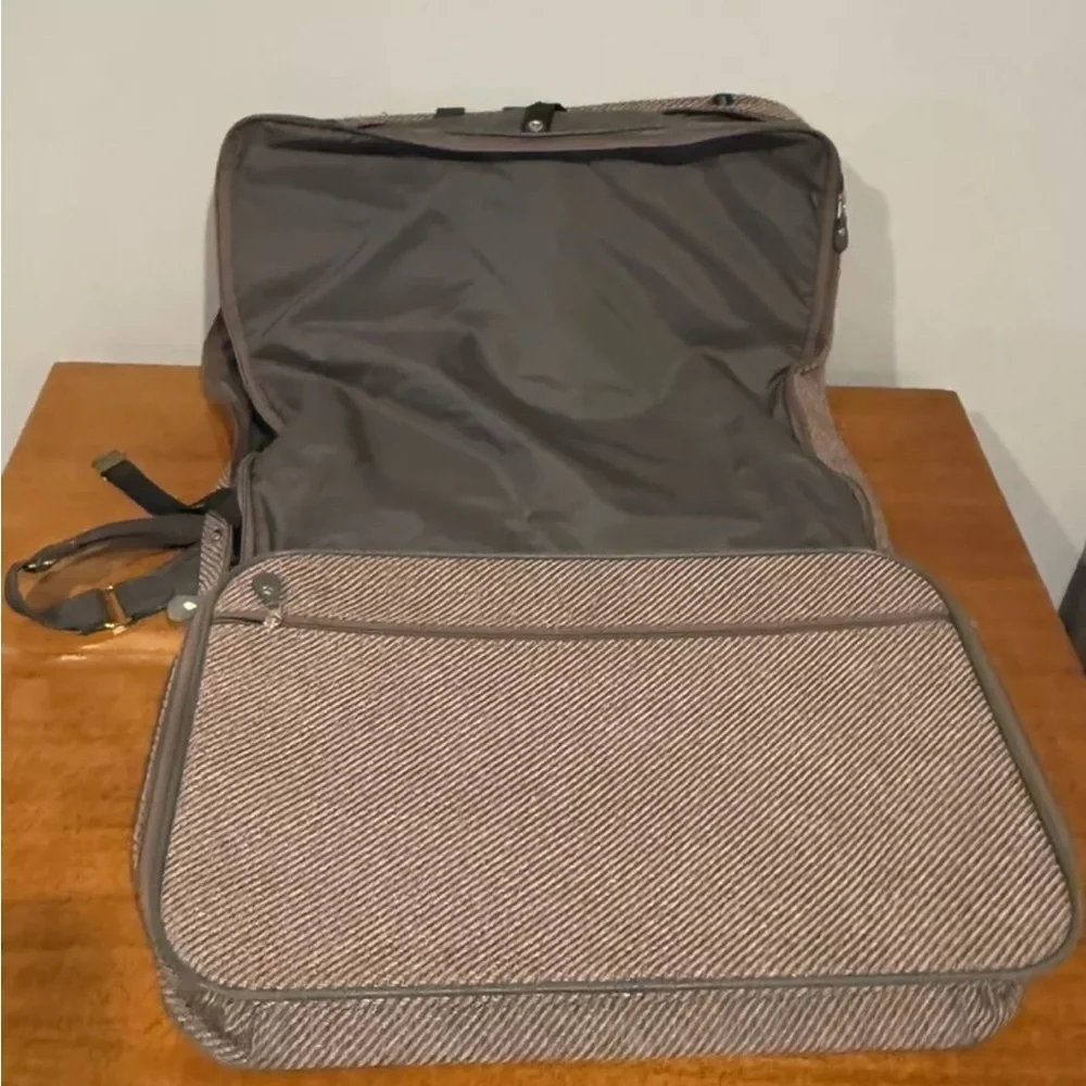 SAMSONITE Men's Travel Protective Suit Bag Foldable Grey & Brown‎ Shoulder Strap